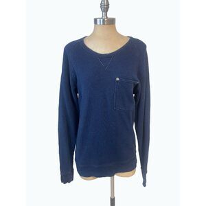 Paper Denim & Cloth Blue Cotton Sweatshirt Medium